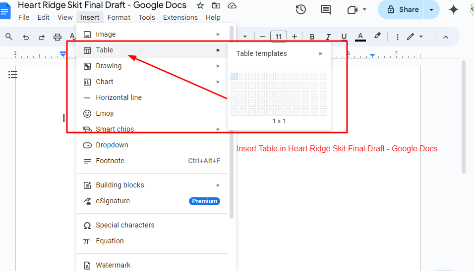 Heart Ridge Skit Final Draft - Google Docs